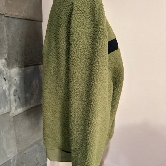 Zyia Forest Green Zip Fleece Jacket - Picture 3 of 6